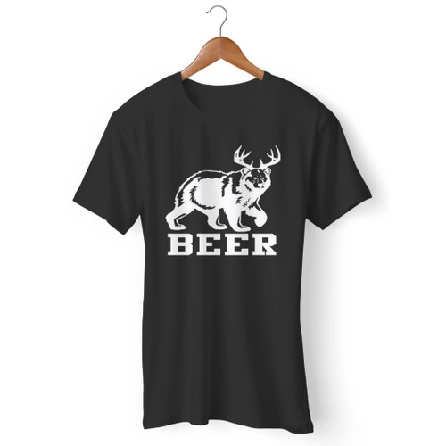 Beer Bear And Deer Men T Shirt