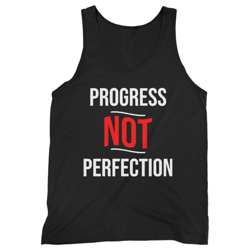 Our cotton progress not perfection men tank top is perfect for those intense workouts in the gym, at practice or pickup games.