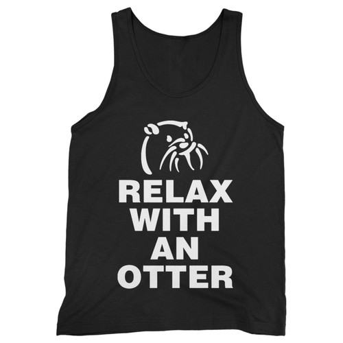 Our cotton relax with an otter men tank top is perfect for those intense workouts in the gym, at practice or pickup games.