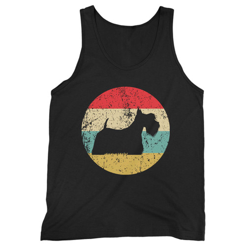 Our cotton scottish terrier dog silhouette icon men tank top is perfect for those intense workouts in the gym, at practice or pickup games.