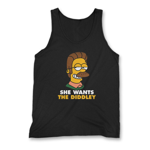 Our cotton she wants the diddley men tank top is perfect for those intense workouts in the gym, at practice or pickup games.