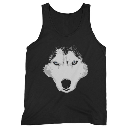 Our cotton siberian husky face men tank top is perfect for those intense workouts in the gym, at practice or pickup games.