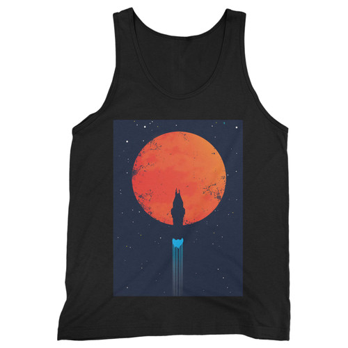 Our cotton silhouette rocinante in front of mars men tank top is perfect for those intense workouts in the gym, at practice or pickup games.