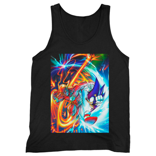 Our cotton sonic versus flash men tank top is perfect for those intense workouts in the gym, at practice or pickup games.