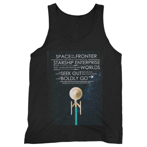 Our cotton star trek captains oath mission oath quote men tank top is perfect for those intense workouts in the gym, at practice or pickup games.