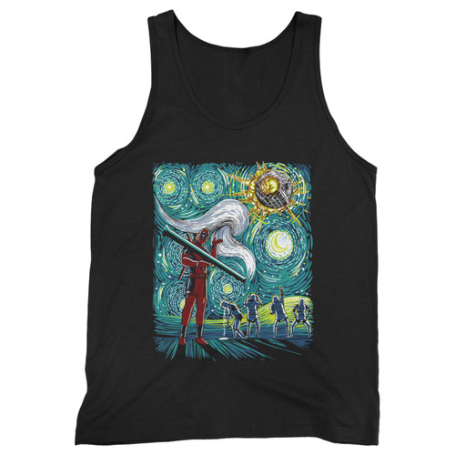 Our cotton starry nightt van gogh deadpool star wars men tank top is perfect for those intense workouts in the gym, at practice or pickup games.