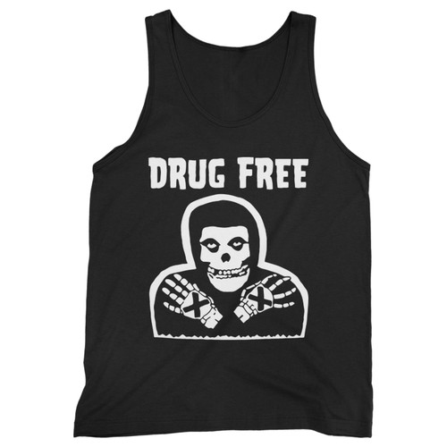 Our cotton straight edge drug free horror movie emo skull men tank top is perfect for those intense workouts in the gym, at practice or pickup games.