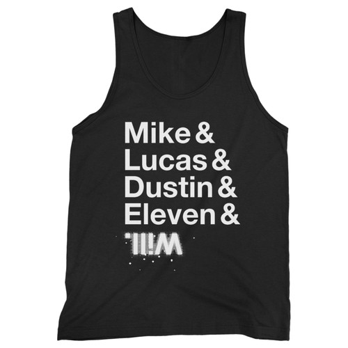 Our cotton stranger of things character names men tank top is perfect for those intense workouts in the gym, at practice or pickup games.