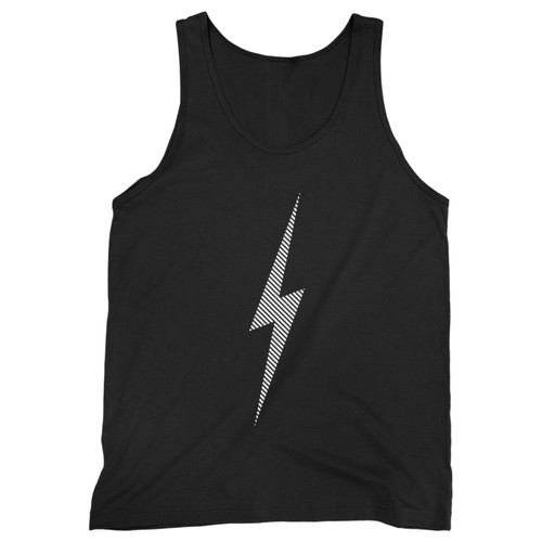Our cotton striped lighting bolt men tank top is perfect for those intense workouts in the gym, at practice or pickup games.
