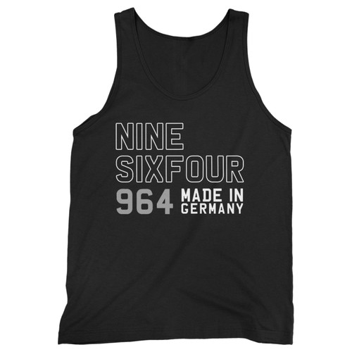 Our cotton styled nine six four 964 made in germany inspired men tank top is perfect for those intense workouts in the gym, at practice or pickup games.