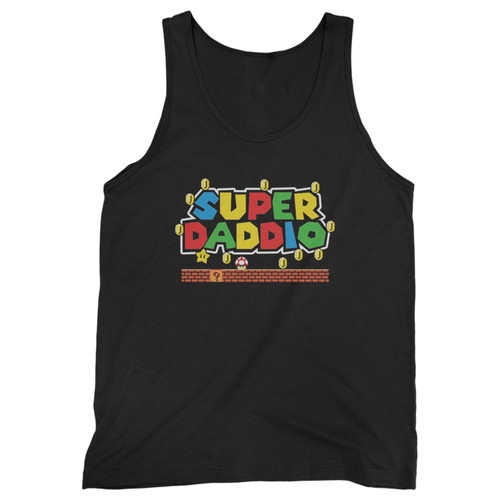 Our cotton super daddio fathers day dad men tank top is perfect for those intense workouts in the gym, at practice or pickup games.