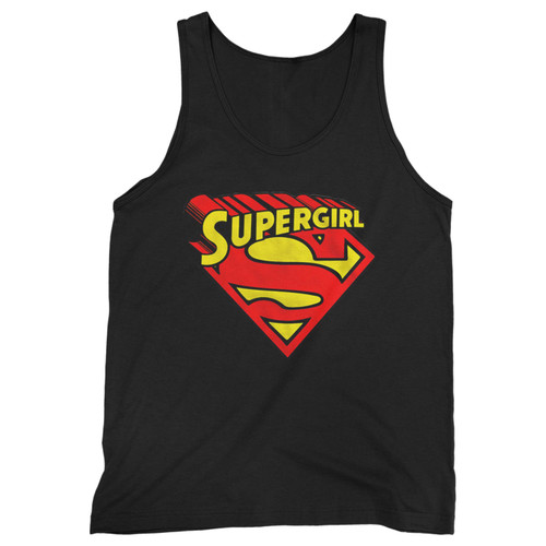 Our cotton supergirl men tank top is perfect for those intense workouts in the gym, at practice or pickup games.