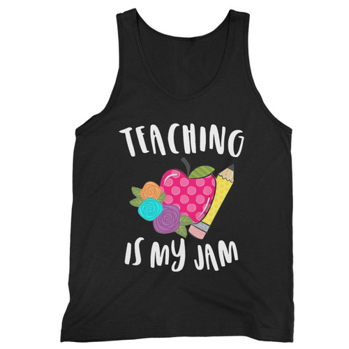 Our cotton teaching is my jam men tank top is perfect for those intense workouts in the gym, at practice or pickup games.