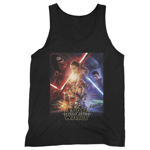 Our cotton the force awakens theatrical one sheet star wars men tank top is perfect for those intense workouts in the gym, at practice or pickup games.