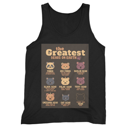Our cotton the greatest bears on earth men tank top is perfect for those intense workouts in the gym, at practice or pickup games.