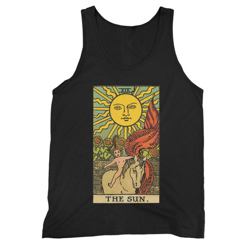 Our cotton the sun tarot card men tank top is perfect for those intense workouts in the gym, at practice or pickup games.