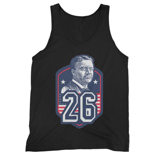 Our cotton theodore roosevelt teddy president men tank top is perfect for those intense workouts in the gym, at practice or pickup games.