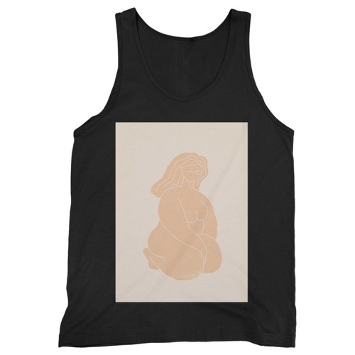 Our cotton thick girl line drawing men tank top is perfect for those intense workouts in the gym, at practice or pickup games.
