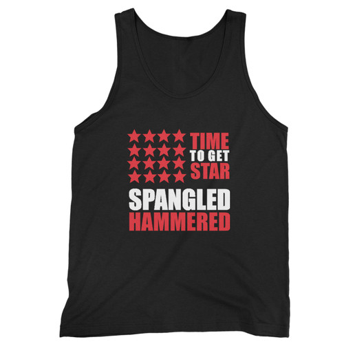 Our cotton time to get star spangled hammered men tank top is perfect for those intense workouts in the gym, at practice or pickup games.