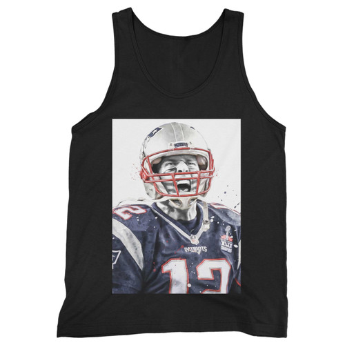 Our cotton tom brady new england patriots inspired men tank top is perfect for those intense workouts in the gym, at practice or pickup games.