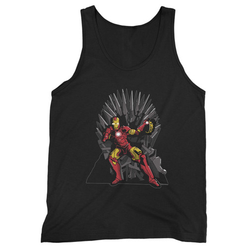 Our cotton tony stark on the iron throne game of thrones men tank top is perfect for those intense workouts in the gym, at practice or pickup games.