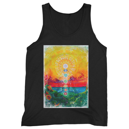 Our cotton trippy lsd acid chakra meditation men tank top is perfect for those intense workouts in the gym, at practice or pickup games.