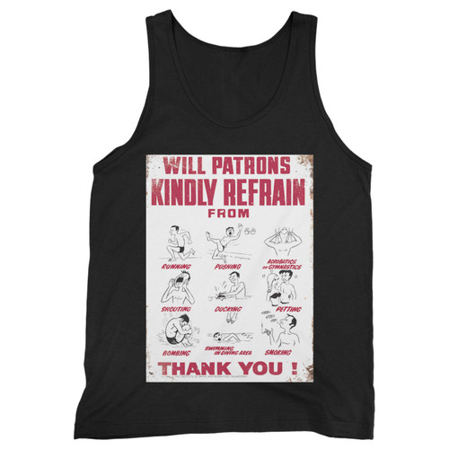 Our cotton vintage swimming pool men tank top is perfect for those intense workouts in the gym, at practice or pickup games.