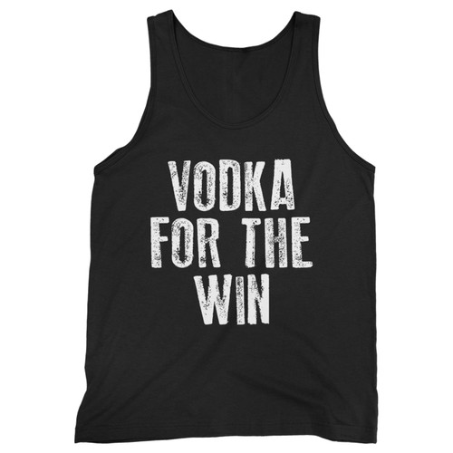 Our cotton vodka for the win inspired men tank top is perfect for those intense workouts in the gym, at practice or pickup games.