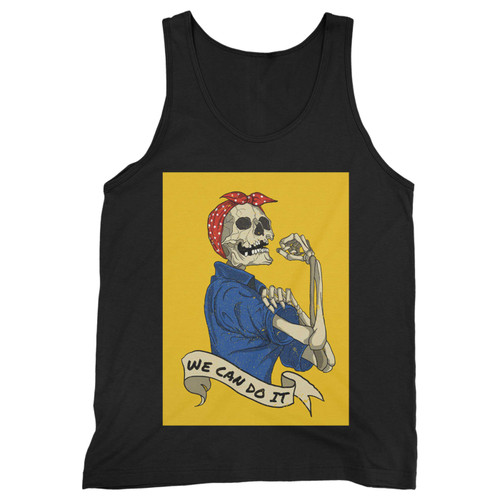 Our cotton we can do it skull men tank top is perfect for those intense workouts in the gym, at practice or pickup games.