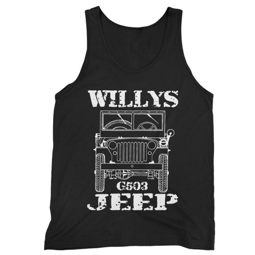Our cotton willys jeep men tank top is perfect for those intense workouts in the gym, at practice or pickup games.