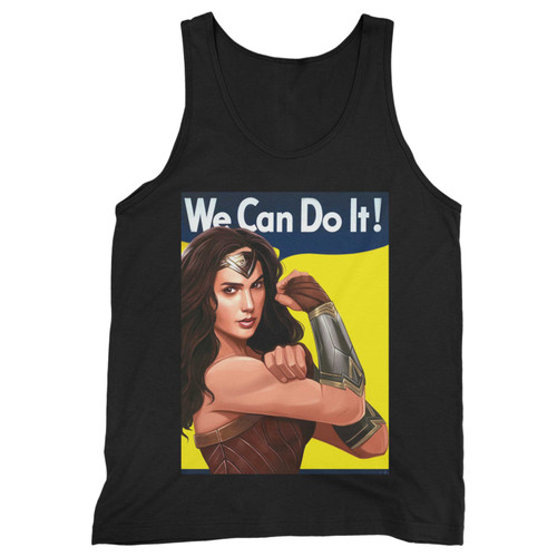 Our cotton wonder woman we can do it men tank top is perfect for those intense workouts in the gym, at practice or pickup games. Our cotton wonder woman we can do it men tank top is perfect for those intense workouts in the gym, at practice or pickup games.