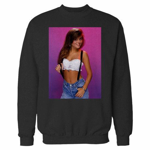 Your saved by the bell kelly kapowski crewneck sweatshirt just got an update. This super comfortable and lighter weight crewneck will become your favorite go-to sweatshirt. The cozy spandex cuffs and waistband make this pill-resistant sweatshirt a fan favorite.And your group will look and feel their best in this premium ringspun cotton crew.