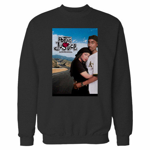Your poetic justice movie poster crewneck sweatshirt just got an update. This super comfortable and lighter weight crewneck will become your favorite go-to sweatshirt. The cozy spandex cuffs and waistband make this pill-resistant sweatshirt a fan favorite.And your group will look and feel their best in this premium ringspun cotton crew.