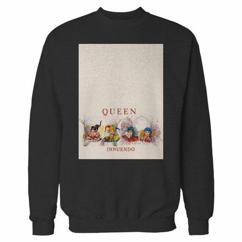 Your queen innuendo crewneck sweatshirt just got an update. This super comfortable and lighter weight crewneck will become your favorite go-to sweatshirt. The cozy spandex cuffs and waistband make this pill-resistant sweatshirt a fan favorite.And your group will look and feel their best in this premium ringspun cotton crew.