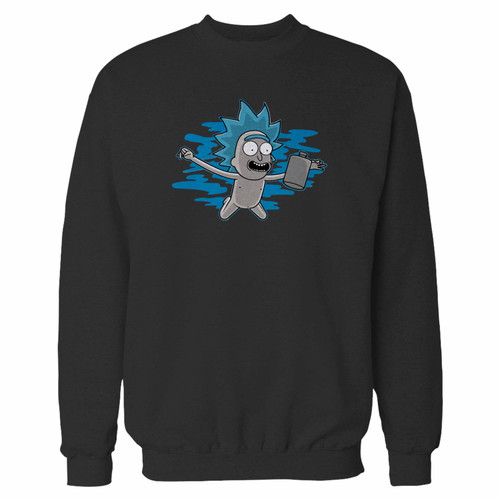 Your rick and morty parody crewneck sweatshirt just got an update. This super comfortable and lighter weight crewneck will become your favorite go-to sweatshirt. The cozy spandex cuffs and waistband make this pill-resistant sweatshirt a fan favorite.And your group will look and feel their best in this premium ringspun cotton crew.