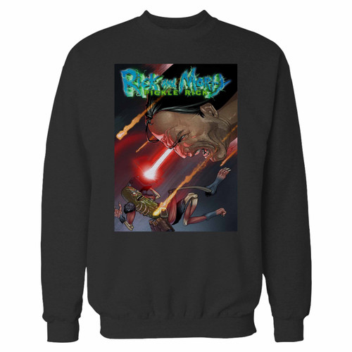 Your rick and morty pickle rick crewneck sweatshirt just got an update. This super comfortable and lighter weight crewneck will become your favorite go-to sweatshirt. The cozy spandex cuffs and waistband make this pill-resistant sweatshirt a fan favorite.And your group will look and feel their best in this premium ringspun cotton crew.