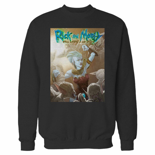 Your rick and morty the abcqxs of beth crewneck sweatshirt just got an update. This super comfortable and lighter weight crewneck will become your favorite go-to sweatshirt. The cozy spandex cuffs and waistband make this pill-resistant sweatshirt a fan favorite.And your group will look and feel their best in this premium ringspun cotton crew.