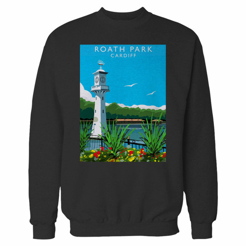 Your roath park cardiff crewneck sweatshirt just got an update. This super comfortable and lighter weight crewneck will become your favorite go-to sweatshirt. The cozy spandex cuffs and waistband make this pill-resistant sweatshirt a fan favorite.And your group will look and feel their best in this premium ringspun cotton crew.