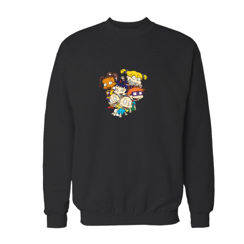 Your rugrats art crewneck sweatshirt just got an update. This super comfortable and lighter weight crewneck will become your favorite go-to sweatshirt. The cozy spandex cuffs and waistband make this pill-resistant sweatshirt a fan favorite.And your group will look and feel their best in this premium ringspun cotton crew.