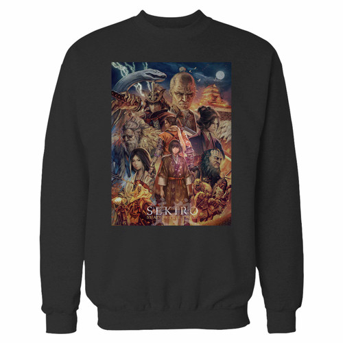 Your sekiro shadows die twice all character crewneck sweatshirt just got an update. This super comfortable and lighter weight crewneck will become your favorite go-to sweatshirt. The cozy spandex cuffs and waistband make this pill-resistant sweatshirt a fan favorite.And your group will look and feel their best in this premium ringspun cotton crew.