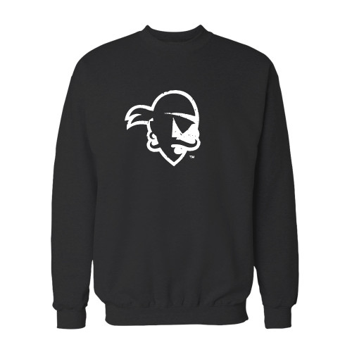 Your seton hall distressed pirate crewneck sweatshirt just got an update. This super comfortable and lighter weight crewneck will become your favorite go-to sweatshirt. The cozy spandex cuffs and waistband make this pill-resistant sweatshirt a fan favorite.And your group will look and feel their best in this premium ringspun cotton crew.