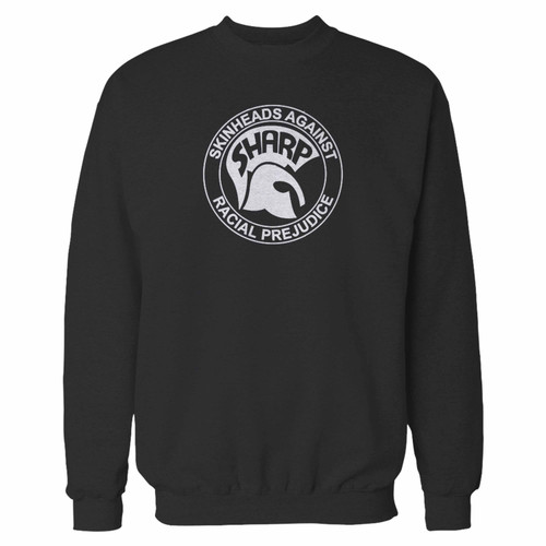 Your sharp makes skinheads against logo crewneck sweatshirt just got an update. This super comfortable and lighter weight crewneck will become your favorite go-to sweatshirt. The cozy spandex cuffs and waistband make this pill-resistant sweatshirt a fan favorite.And your group will look and feel their best in this premium ringspun cotton crew.