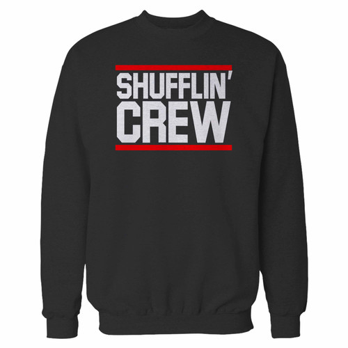 Your shufflin crew chicago bears crewneck sweatshirt just got an update. This super comfortable and lighter weight crewneck will become your favorite go-to sweatshirt. The cozy spandex cuffs and waistband make this pill-resistant sweatshirt a fan favorite.And your group will look and feel their best in this premium ringspun cotton crew.
