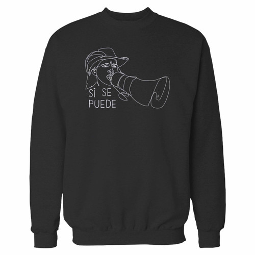 Your si se puede dolores huerta crewneck sweatshirt just got an update. This super comfortable and lighter weight crewneck will become your favorite go-to sweatshirt. The cozy spandex cuffs and waistband make this pill-resistant sweatshirt a fan favorite.And your group will look and feel their best in this premium ringspun cotton crew.