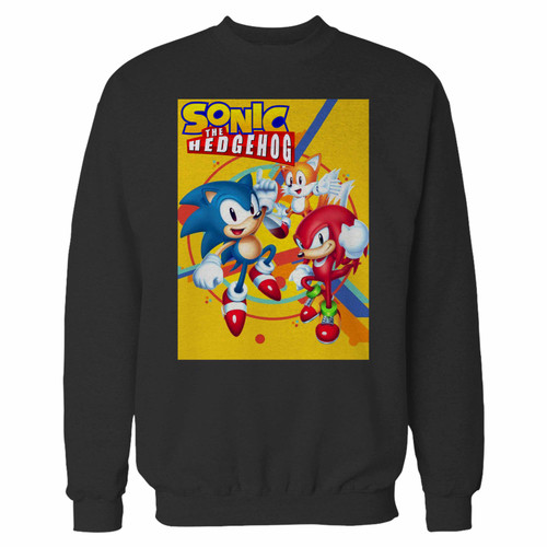 Your sonic the hedgehog logo crewneck sweatshirt just got an update. This super comfortable and lighter weight crewneck will become your favorite go-to sweatshirt. The cozy spandex cuffs and waistband make this pill-resistant sweatshirt a fan favorite.And your group will look and feel their best in this premium ringspun cotton crew.