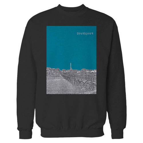 Your southport north carolina city skyline crewneck sweatshirt just got an update. This super comfortable and lighter weight crewneck will become your favorite go-to sweatshirt. The cozy spandex cuffs and waistband make this pill-resistant sweatshirt a fan favorite.And your group will look and feel their best in this premium ringspun cotton crew.