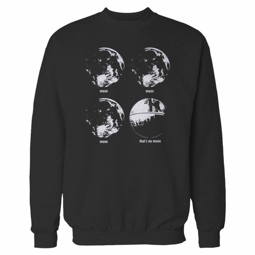 Your star wars death star moon crewneck sweatshirt just got an update. This super comfortable and lighter weight crewneck will become your favorite go-to sweatshirt. The cozy spandex cuffs and waistband make this pill-resistant sweatshirt a fan favorite.And your group will look and feel their best in this premium ringspun cotton crew.
