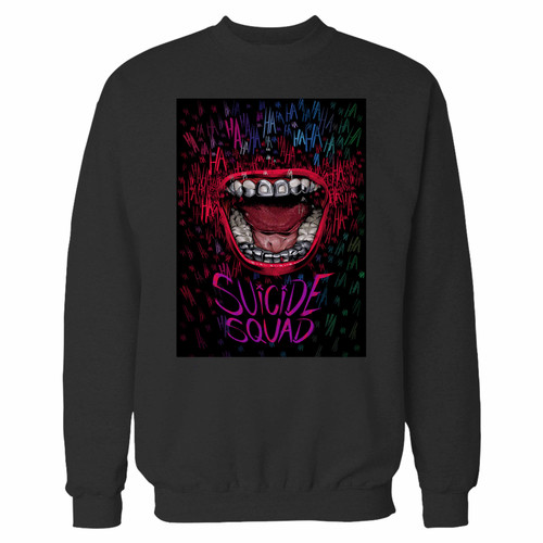 Your suicide squad joker crewneck sweatshirt just got an update. This super comfortable and lighter weight crewneck will become your favorite go-to sweatshirt. The cozy spandex cuffs and waistband make this pill-resistant sweatshirt a fan favorite.And your group will look and feel their best in this premium ringspun cotton crew.