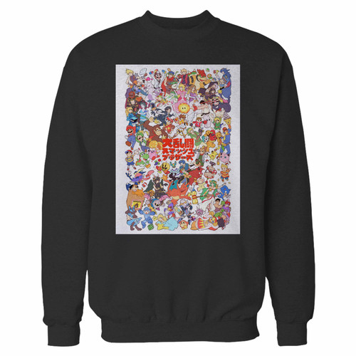 Your super smash brothers crewneck sweatshirt just got an update. This super comfortable and lighter weight crewneck will become your favorite go-to sweatshirt. The cozy spandex cuffs and waistband make this pill-resistant sweatshirt a fan favorite.And your group will look and feel their best in this premium ringspun cotton crew.
