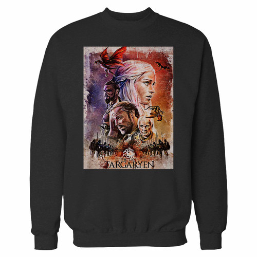 Your targaryen game of thrones crewneck sweatshirt just got an update. This super comfortable and lighter weight crewneck will become your favorite go-to sweatshirt. The cozy spandex cuffs and waistband make this pill-resistant sweatshirt a fan favorite.And your group will look and feel their best in this premium ringspun cotton crew.